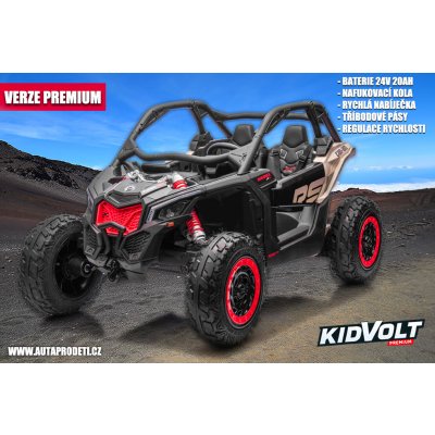 KidVolt PREMIUM Buggy CAN-AM Maverick XXL khaki – Zboží Dáma