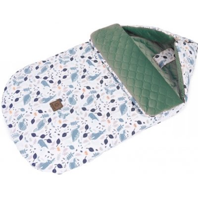 Mamo Tato Bavlněný prošívaný velvet 48 x 90 cm Les bílá khaki – Zboží Dáma