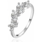 Agato stříbrný prsten se zirkony AGT R42W – Zboží Dáma