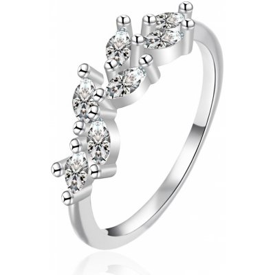 Agato stříbrný prsten se zirkony AGT R42W – Zboží Dáma