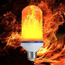 TopLux LED žárovka FLAME 3W teplá bílá s efektem plamenu E27