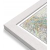 Nástěnné mapy National Geographic Indie - nástěnná mapa Classic 60 x 76 cm Varianta: mapa v dřevěném rámu, Provedení: Pegi bílý