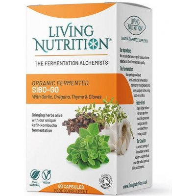 Living Nutrition Fermentovaná směs bylin SIBO-Go 60 kapslí – Hledejceny.cz