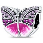 Prosperk Korálek stříbrný na náramek motýl S0700 – Zboží Dáma