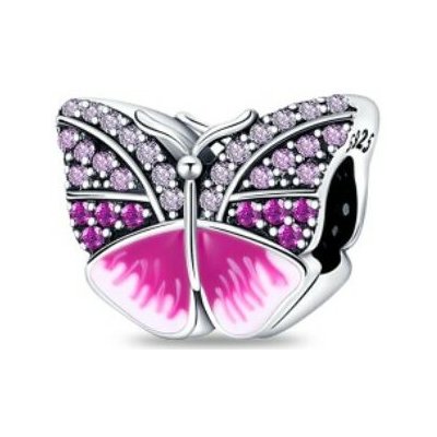 Prosperk Korálek stříbrný na náramek motýl S0700 – Zboží Dáma