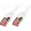 síťový kabel Logilink CQ2062S Patch, S/FTP, 6, licna, Cu, LSZH, 3m, šedý