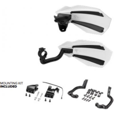 Chrániče páček POLISPORT MX BULLIT s montážní sadou Černá – Sleviste.cz