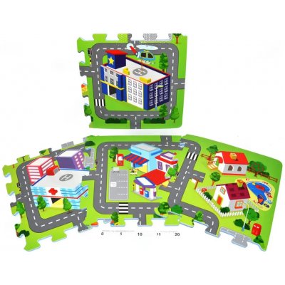 Teddies BABY puzzle Město 32 x 32 cm 9 ks – Zboží Mobilmania