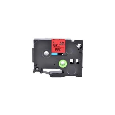 Kompatibilní páska s Brother TZ-421/TZe-421 9 mm x 8 mm černý tisk/červený podklad – Zboží Živě