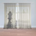Sablio Záclony Šachy: 2ks 150x250cm – Hledejceny.cz