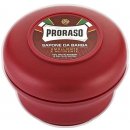 Proraso Red mýdlo na holení pro tvrdé vousy Shea Butter and Sandal Oil 150 ml