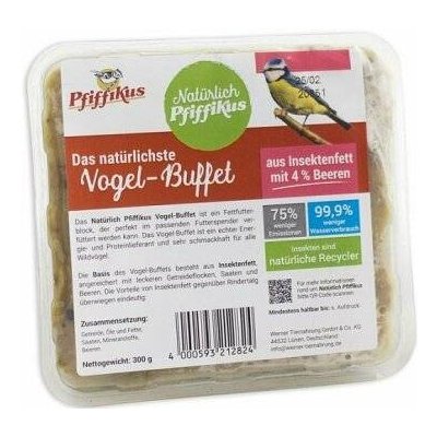 Pfiffikus Ptačí koláč s hmyzím tukem a bobulemi 300 g – Sleviste.cz