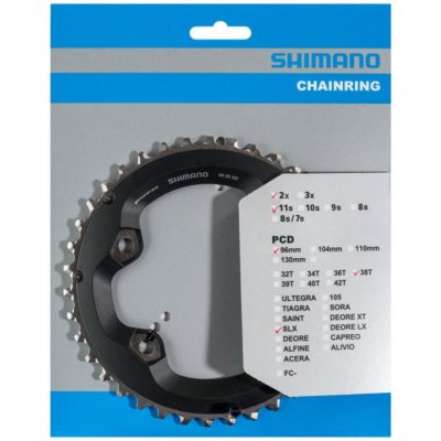 SHIMANO převodník - SLX M7000 38 - černá – Zboží Mobilmania