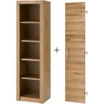 LINZ knihovna s dveřmi divoký DUB masiv – Zboží Mobilmania