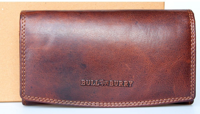 Bull Burry Celá kožená temně bytelná peněženka