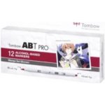 Tombow Oboustranný lihový fix ABT PRO - Manga Set Shonen 12 ks – Hledejceny.cz