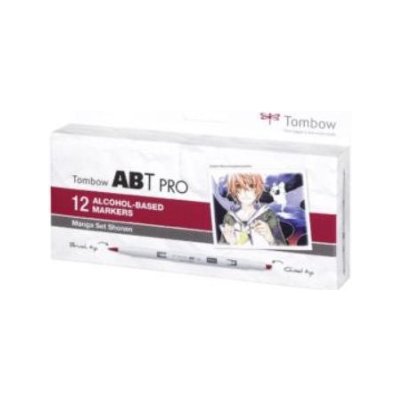Tombow Oboustranný lihový fix ABT PRO - Manga Set Shonen 12 ks – Hledejceny.cz