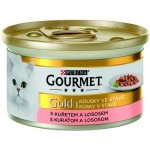 Gourmet Gold cat kousky masa losos & kuře 85 g – Hledejceny.cz