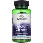 Swanson Calcium Citrate 200 mg 60 kapslí – Hledejceny.cz