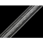 Záclonovka šíře 25 mm univerzální řasení Balení: 50 m, Varianta: transparent – Zboží Dáma