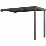 Floraworld Přístavek zahradního domku Premium metalická černá 274 × 194 × 218 cm – Hledejceny.cz