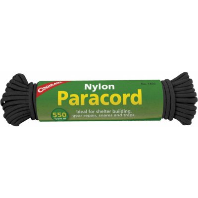 Coghlan´s lano Nylon Paracord 45 kg černé – Zboží Mobilmania