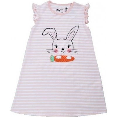 Dětské šaty Wolf S2818 světle růžovobílé – Zbozi.Blesk.cz