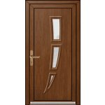 OknaDvereNaMiru.cz Vchodové dveře 3D Cora antracit 105 x 210 cm – Zboží Mobilmania