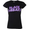 Dámské tričko s potiskem ROCK OFF Black Sabbath Wavy Logo černá