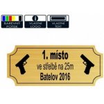 Štítek laserový L01 50 x 15 mm zlato – HobbyKompas.cz