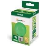 Spectrumled LED žárovka 1W 4xSMD2835 E27 20lm ZELENÁ – Sleviste.cz