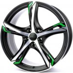 Ronal R62 7,5x17 5x108 ET55 black green – Hledejceny.cz