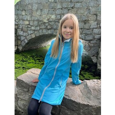 Huppa Ava Dětský softshellový kabát arctic blue – Zboží Mobilmania