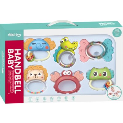 CHIPOLINO Sada chrastítek s kousátky Animals 6ks – Zboží Dáma