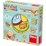 Dino obrázkové kostičky 4 kostky – Zboží Dáma