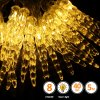 Vánoční osvětlení Yakimz 5m LED Icicle Houses Light Curtain Sleet Lights Bed Dance Hall Warm Bílá