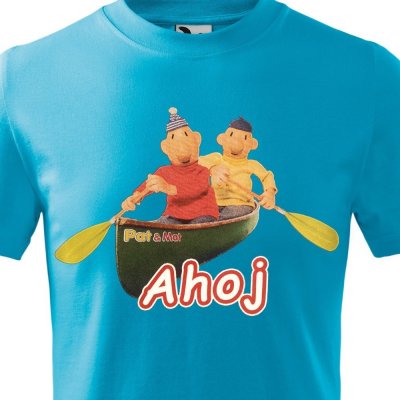 dětské tričko Pat a Mat Ahoj bílá – Zboží Mobilmania