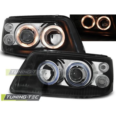 Tuning-Tec Přední čirá světla Volkswagen T5 (2003 - 2009) - černé - Angel Eyes – Hledejceny.cz