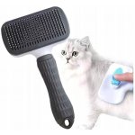 Camerazar Samočisticí obdélníkový kartáč na srst pro kočky a psy s protiskluzovou gumovou rukojetí 10 cm x 18 cm – Zboží Mobilmania