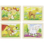 Goki Puzzle s mi úchytkami Mláďata zvířat II – Hledejceny.cz