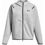 Under Armour mikina s kapucí Unstoppable Flc FZ-GRY 1379842-011 – Zboží Dáma