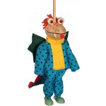 Mašek umělecká výroba loutka drak 20 cm – Zboží Dáma