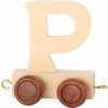 Dřevěný vláček Small Foot Dřevěný vagónek abeceda písmeno P