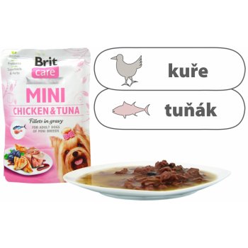 Brit Care Mini Chicken & Tuna Fillets in Gravy 85 g