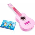 New Classic Toys dětská kytara růžová s květinami – Hledejceny.cz