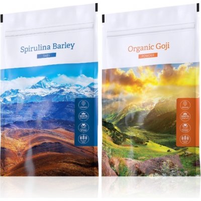 Energy Spirulina Barley tabs 200 tablet + Organic Goji powder 100 g – Hledejceny.cz