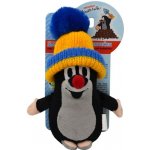 Krtek s kulichem modro žlutým 15 cm – Zboží Mobilmania