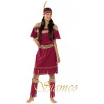 indiánka červené šaty
