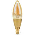 Nedis Wi-Fi Smart Bulb E14 4,9W LED žárovka , svíčka, s vláknem, pro chytrý dům, E14, 4,9W, 230V, 470lm, teplá bílá, stmívatelná, sklo WIFILRF10C37 – Zboží Mobilmania
