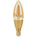 Nedis Wi-Fi Smart Bulb E14 4,9W LED žárovka , svíčka, s vláknem, pro chytrý dům, E14, 4,9W, 230V, 470lm, teplá bílá, stmívatelná, sklo WIFILRF10C37 – Hledejceny.cz